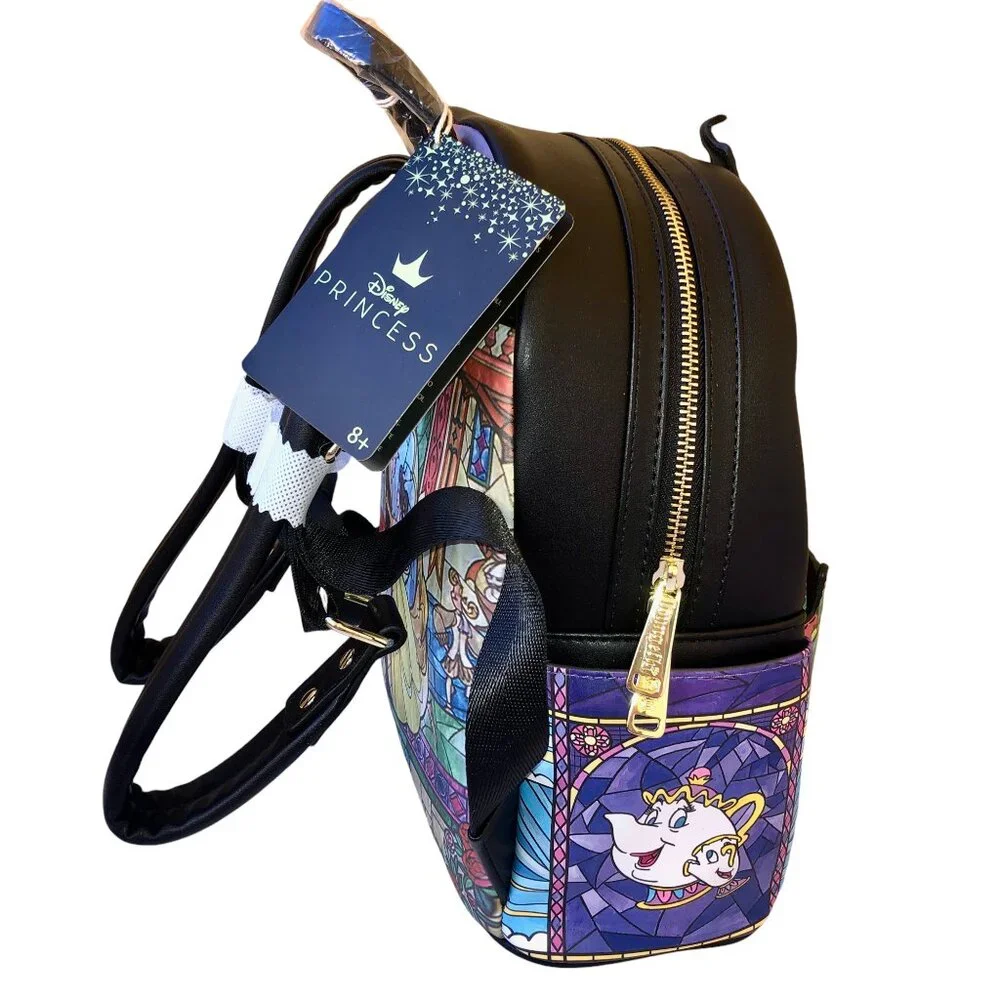 Disney Loungefly Princess Castle Beauty & the Beast BELLE Mini Backpack new
